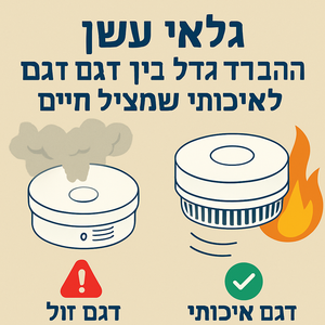 גלאי עשן זול מול איכותי: מה ההבדל שמציל חיים?